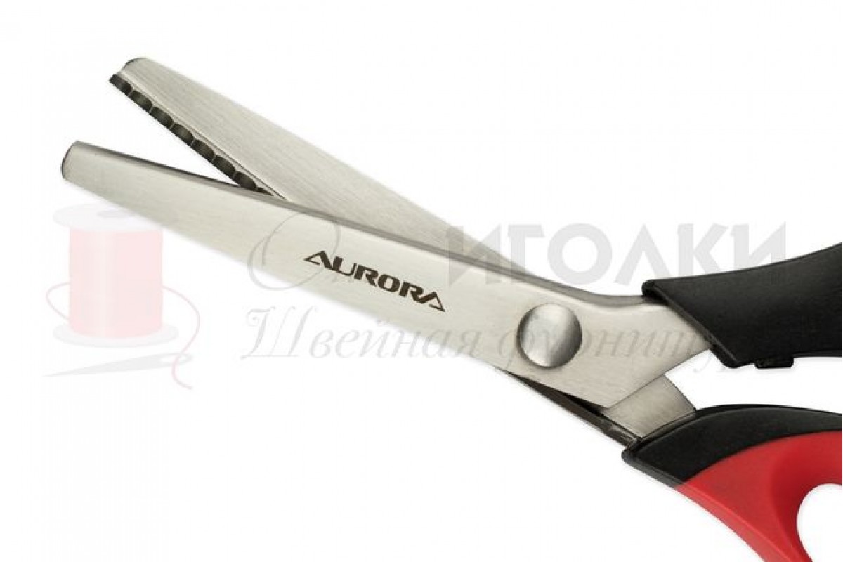 Ножницы зиг-заг Aurora "Волна" 23 см. шаг зубчика 3,5 мм. арт.AU491 уп.1 шт.