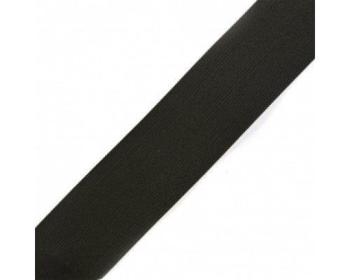 Резинка вязаная шир.4 см (40 мм) арт.7384-2 цв.черный уп.50 м