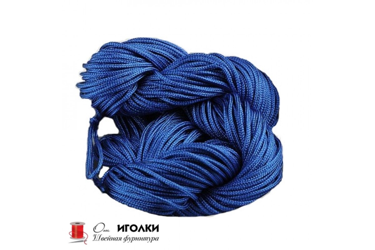 Шнур текстильный шир.4 мм. арт.5800 цв.голубой уп.200 м.